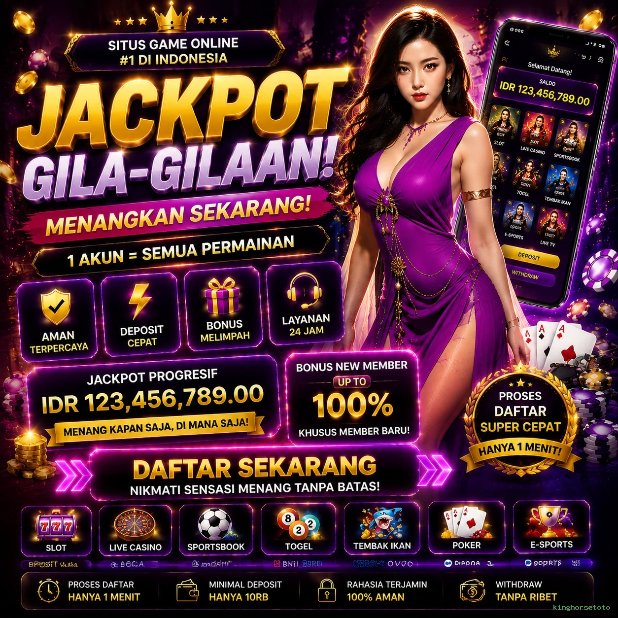 kinghorsetoto Bonus Menarik